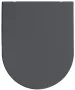 Sapho Isvea Infinity vékony Duroplast Soft Close WC-ülőke, antracit 40KF0522I-S