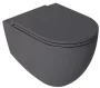 Sapho Isvea Infinity vékony Duroplast Soft Close WC-ülőke, antracit 40KF0522I-S