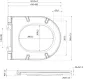 Sapho Isvea Infinity vékony Duroplast Soft Close WC-ülőke, mentol 40KF0542I-S