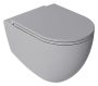 Sapho Isvea Infinity vékony Duroplast Soft Close WC-ülőke, szürke 40KF0547I-S