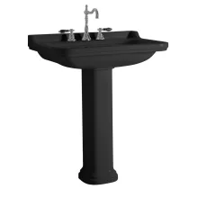   Sapho Kerasan Waldorf Univerzális mosdóláb 60-80 cm, matt fekete 417031