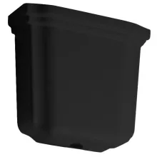  Sapho Kerasan Waldorf fali kerámia WC tartály 40x36x14 cm, matt fekete 418031