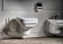 Sapho Kerasan Waldorf WC-ülőke, Soft Close, fehér/króm pánt 418801