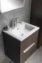 Sapho Practico 50x40 beépíthető kerámiamosdó, fehér 44050