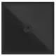 Sapho GSI Extra Flat kerámia zuhanytálca 80x80x2 cm, matt fekete 46080826