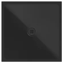   Sapho Gsi Extra Flat kerámia zuhanytálca 90x90x2 cm, matt fekete 46090926