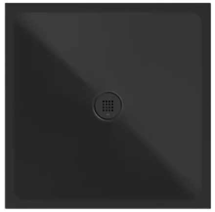 Sapho Gsi Extra Flat kerámia zuhanytálca 90x90x2 cm, matt fekete 46090926