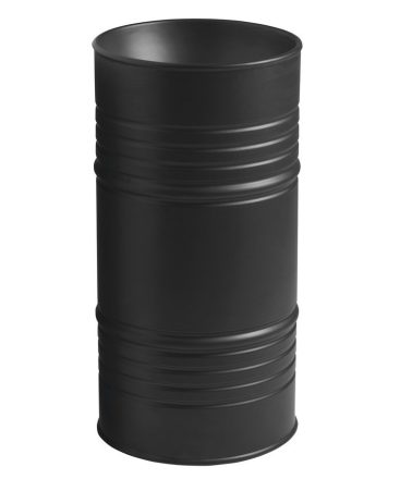 Sapho Kerasan Barrel álló kerámiamosdó szifonnal 45x90 cm, matt fekete 4742K31