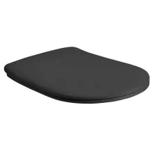  Sapho Kerasan Nolita SLIM WC-ülőke, Soft Close, matt fekete 539131