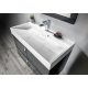 Sapho Amur öntött márvány mosdó, 90x46 cm, fehér 55032