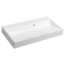   Sapho Amur öntött márvány mosdó furat nélkül 90x46 cm, fehér 55032-0