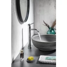   Sapho Reitano Rhapsody egykaros magasított mosdó csaptelep, leeresztő nélkül, króm 5522L/S