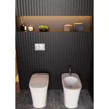 Sapho Kerasan The New Yorker vario kifolyású álló WC csésze 37x60 cm, fehér kivitelben
