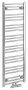 Sapho Bruckner Albrect acél radiátor középső bekötéssel 400x1250 mm, króm 600.112.1