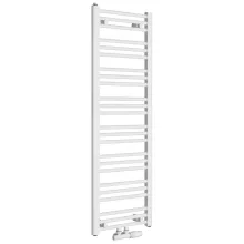   Bruckner Albrecht fürdőszobai radiátor 400x1250, központi csatlakozással, fehér 600.112.4