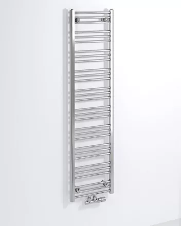 Sapho Bruckner Albrect acél radiátor középső bekötéssel 400x1570 mm, króm 600.113.1