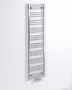 Sapho Bruckner Albrect acél radiátor középső bekötéssel 400x1570 mm, króm 600.113.1