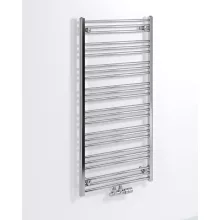   Sapho Bruckner Albrect acél radiátor középső bekötéssel 600x1250 mm, króm 600.117.1