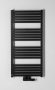 Sapho Bruckner Grunt acél fürdőszobai radiátor középső bekötéssel 50x105 cm, matt fekete 600.121.6