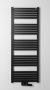 Sapho Bruckner Grunt acél fürdőszobai radiátor középső bekötéssel 50x133 cm, matt fekete 600.122.6