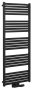 Sapho Bruckner Grunt acél fürdőszobai radiátor középső bekötéssel 50x133 cm, matt fekete 600.122.6