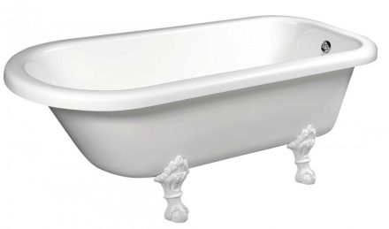 POLYSAN Victoria szabadonálló kád fehér lábakkal 170x75 cm, fehér 68112