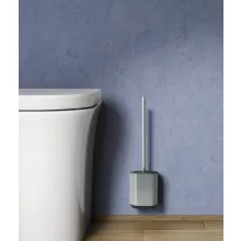  Sapho Gedy Biagio álló/akasztós szilikonos WC kefe tartóval, matt inox 683338