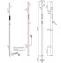 Bemeta Vertex elektromos törölközőszárító rúd 1180 mm, fehér 704151014