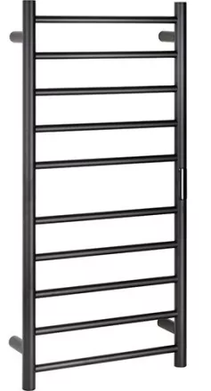 Bemeta Laderra elektromos törölközőszárító radiátor 450x960 mm digitális termosztáttal, fekete.
