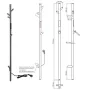 Bemeta Vertex elektromos törölközőszárító rúd 1180 mm, matt grafit 704155015