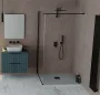 Polysan Flexia öntött márvány zuhanytálca 100x100 cm, matt szürke 71552.31