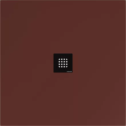Polysan Flexia öntött márvány zuhanytálca 100x100 cm, matt barna 71552.71