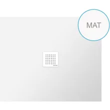   Polysan Flexia öntött márvány zuhanytálca 120x100 cm, matt fehér 71563MAT