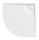 Polysan Lussa öntött márvány negyedköríves zuhanytálca 90x90 cm fehér 71602
