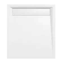   Polysan Varesa öntött márvány 90x80 zuhanytálca fehér 71606