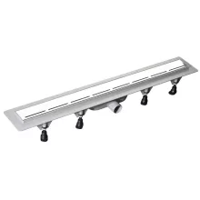   Polysan Road PVC padlóösszefolyó inox rosttal 820 mm, inox 71674