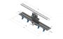 Polysan Road PVC padlóösszefolyó inox rosttal 920 mm, inox 71675