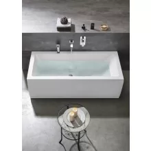  Polysan Mimoa beépíthető akril kád 170x80x39 cm kádláb nélkül, fehér 71713