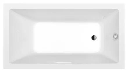 Polysan Noemi beépíthető akril kád 160x80x39 cm, fehér 71722