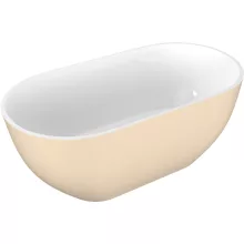   Polysan Reduta szabadon álló öntöttmárvány kád 171x81 cm, fehér/matt bézs 71842.82
