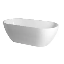   Polysan Reduta szabadonálló öntött márvány kád 150x75 cm, fehér 71843