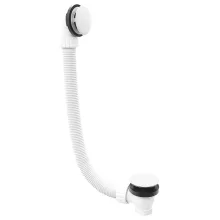   Polysan click-clack kád le- és túlfolyó 120 cm, fehér 71858.10