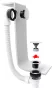 Polysan click-clack kád le- és túlfolyó 120 cm, fehér 71858.10