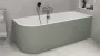 Polysan Viva R Monolith jobb sarokhoz illeszthető akril kád 180x75 cm, fehér/verde 72129M.44
