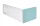 Polysan Plain balos előlap 130x59 cm, fehér 72579