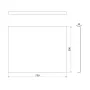 Polysan Plain oldallap 75x59 cm, matt fekete 72687.21