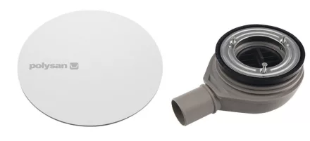 Polysan Mirai zuhanytálca szifon 90 mm, fehér fedéllel 72730W