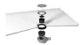 Polysan Mirai zuhanytálca szifon 90 mm, matt inox fedéllel 72730