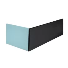   Polysan Plain 150 jobbos előlap 150x59 cm, matt fekete 72759.21