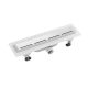 Polysan Road PVC lineáris zuhanylefolyó 45,5 cm, polírozott rozsdamentes acél ráccsal 72834